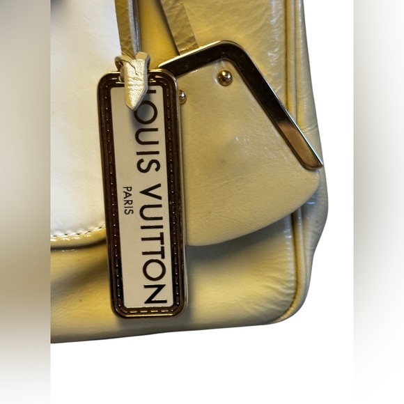 LOUIS VUITTON Vernis Cruise line Sac Picolour Hand Bag Beige/yellow - Picture 5 of 14